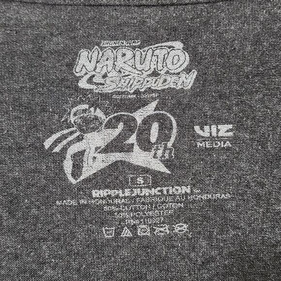 Naruto Shippuden Ripple Junction Graphic Akatsuki T-Shirt Gray Short Sleeve Sz S - Picture 5 of 5